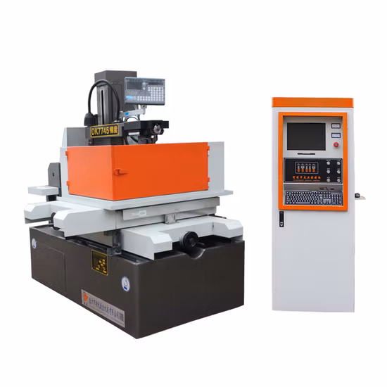 Máquina de electroerosión por corte de alambre Dk7745 de alta velocidad, máquina herramienta de descarga eléctrica con corte de alambre de precisión